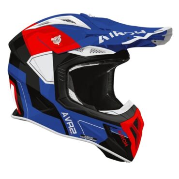 Airoh Шлем Aviator Ace 2 Shield Blue Red Gloss - миниатюра 2