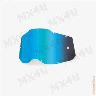 Линза 100% RC2 AC2 ST2 Replacement Lens Mirror Blue (51008 250 01) - миниатюра 1