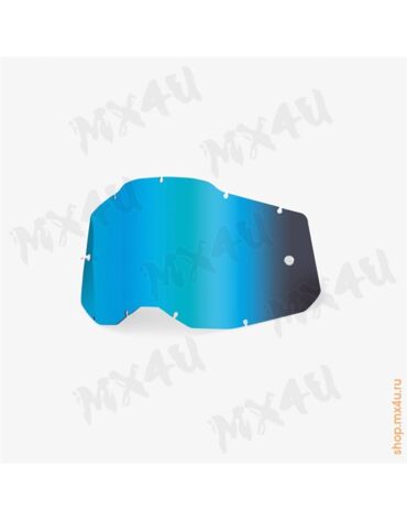Линза 100% RC2 AC2 ST2 Replacement Lens Mirror Blue (51008 250 01)