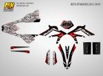 Наклейки на мотоцикл Beta Xtrainer 2015 2019. Серия Carbon Pixel
