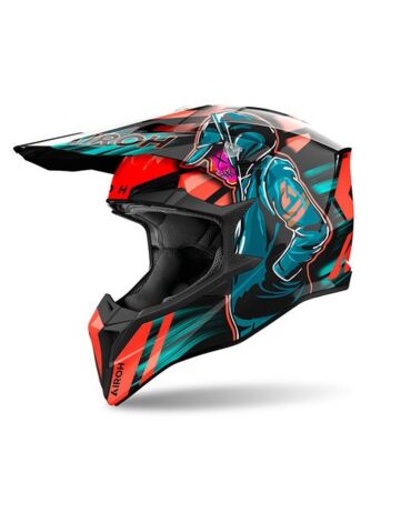 Шлем AIROH WRAAAP CYBER ORANGE (Глянцевый)