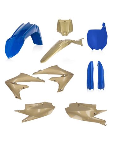 Комплект пластика Yamaha YZ250F (2019 2023), YZ250FX (2021 2023), YZ450F (2018 2022), YZ450FX (2021 2022), Синий Золотой