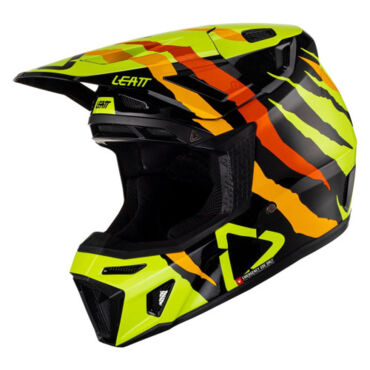 Leatt Мотошлем Moto 8.5 Helmet Kit Citrus Tiger (2023) - миниатюра 5