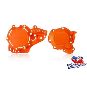 Acerbis X Power Kit KTM ORANGE Комплект защиты крышек сцепления и зажигания / оранж 250 300 SX 17 18 / EXC TPI / TE 17 19 ( 0023468.011.016 ) - миниатюра 1