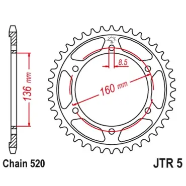 Звезда ведомая JTR5 - миниатюра 1