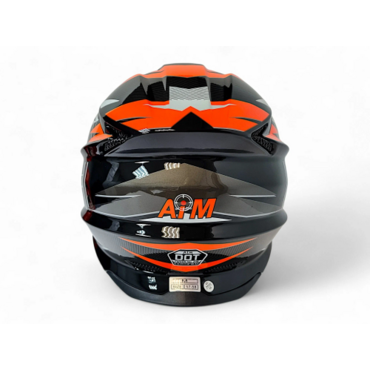 Шлем AiM JK803S Orange Black - миниатюра 3