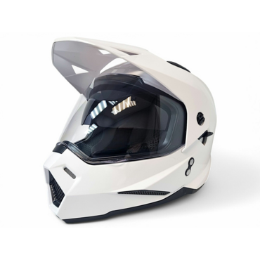 Шлем мотард AiM JK802 White Glossy - миниатюра 2