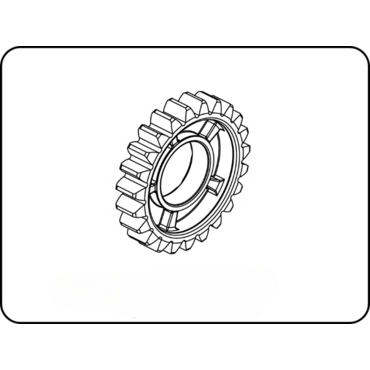 Шестерня 4й передачи вторичного вала КПП KTM EXC EXC F 250 500 24- / Husqvarna TE FE 250 501 24- / GasGas EC EC F 250 450 24- - миниатюра 1
