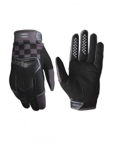 Мотоперчатки STARKS Phoenix V3, black grey (L, Взрослая  Кросс эндуро)