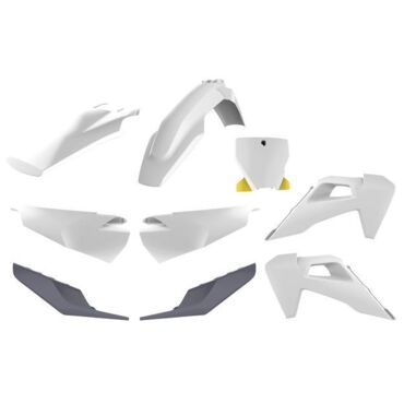 POLISPORT	Комплект пластика Polisport Husqvarna TC125 250, FC250 350 450 '2019-> Белый OEM Color (20) - миниатюра 1