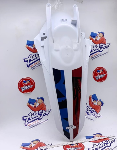 KTM Крыло заднее белое с графикой EXC EXCF SixDays France 250 500 23 ( 79708013000ABH ) - фото 4