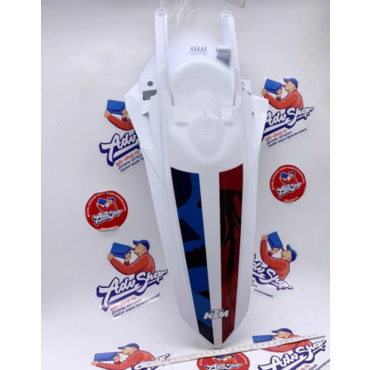 KTM Крыло заднее белое с графикой EXC EXCF SixDays France 250 500 23 ( 79708013000ABH ) - миниатюра 4