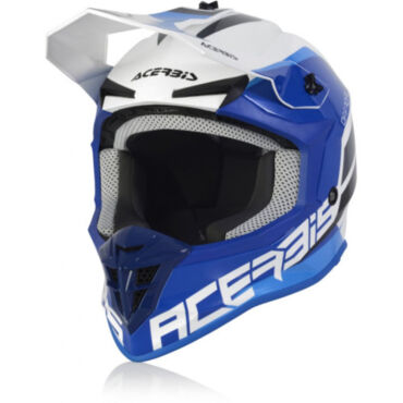 Acerbis Шлем Linear White Blue - миниатюра 6