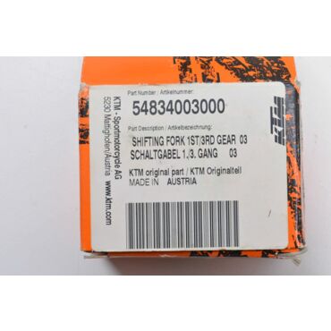 Вилка переключения 1 3 передачи KTM 250SX 03 16; 350SX F 11 15; 250EXC, 300EXC 03 10 / Husqvarna TC250 14 16; FC350 14 15 - миниатюра 2