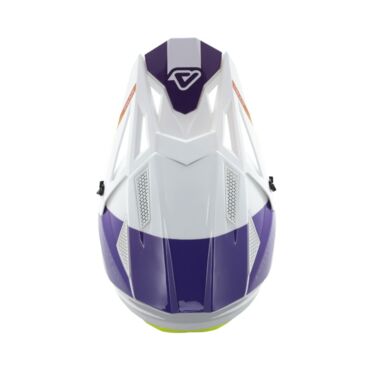 Acerbis Шлем T711 White Purple - миниатюра 6