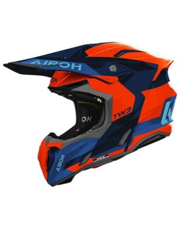 Шлем AIROH Twist 3 Fancy Orange Blue (Глянцевый)