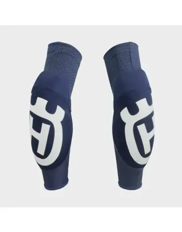 Налокотники подростковые Husqvarna Elbow Guard 5.0, blue white (S M, Детская)