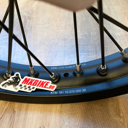 Колесо заднее в сборе черное 2,15X18'' KTM EXC, EXC F 19 23 - фото 3
