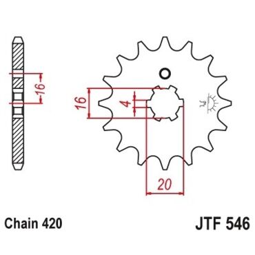 Звезда ведущая JTF546.15 - миниатюра 1