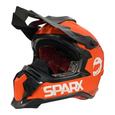 Шлем кроссовый Sparx Raptor (JH 601), оранжево чёрный - миниатюра 1