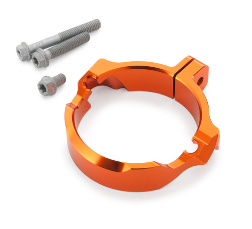 Защита выпускного фланца оранжевая KTM 250SX 23- / 250 300EXC 24- - фото 1