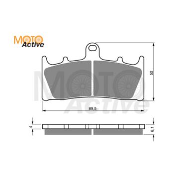 Тормозные колодки GOLD FREN Sintered S3 039 (FA 188) - миниатюра 1