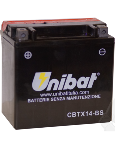 Unibat CBTX14 BS АКБ аккумулятор ( YTX14 BS  ) XRV750 93 03 / F800 / DL650 / DL1000