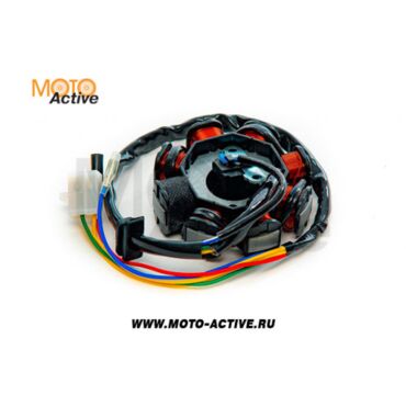 Статор генератора 157QMJ 150cc 7 1 катушки - миниатюра 1