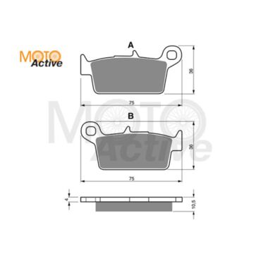 Тормозные колодки GOLD FREN K5 003 (FA 131) - миниатюра 1