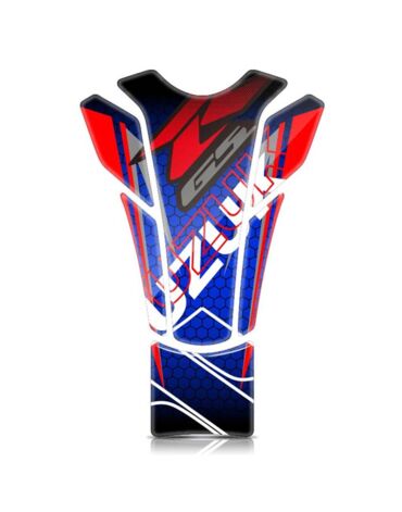 Наклейка на бензобак Suzuki GSX R сине красная