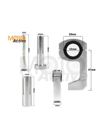 Крепление для защиты рук Regulmoto Ultra set универсальный 22 28