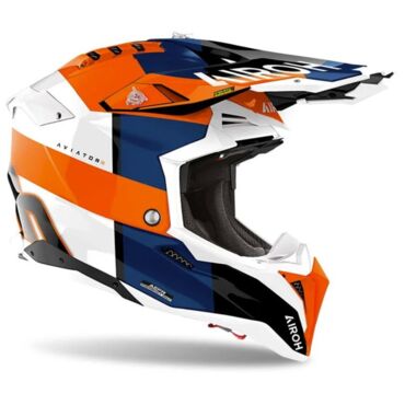 Airoh Мотошлем Aviator 3 Monarch Orange Glossy - миниатюра 3