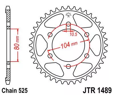 Звезда ведомая JTR1489 - фото 1