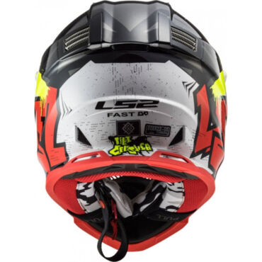LS2 Шлем MX437 Fast Crusher Черно красный - миниатюра 2