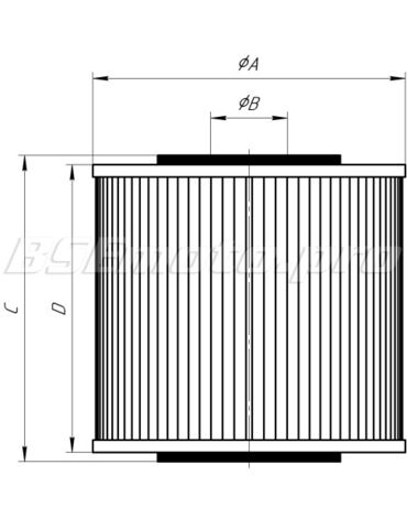 Фильтр масляный сетка CG (нейлон PA66) BSE TYX300