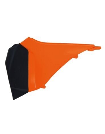 Боковина воздушного фильтра левая оранжево черная KTM SX SXF125 450 11 12 # EXC EXCF125 500 12 13 оранжево черная