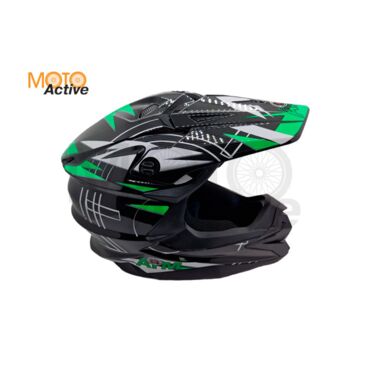 Шлем AiM JK803S Green Black - миниатюра 4