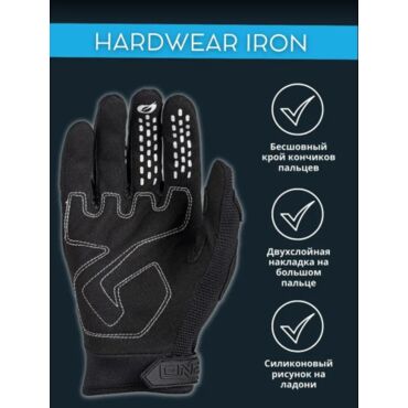 Oneal Перчатки кроссовые Hardwear Iron Черный - миниатюра 3