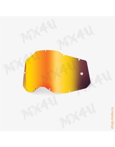 Линза 100% RC2 AC2 ST2 Replacement Lens Mirror Red (51008 251 01)