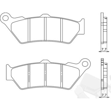BRENTA колодки тормозные  G600 650 F650 800 (FT3090) - миниатюра 2