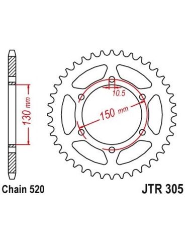 Звезда ведомая JTR305.46