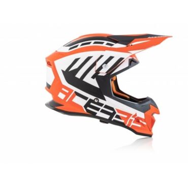 Acerbis Шлем кроссовый Profile 4 Orange White - миниатюра 6