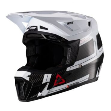 Leatt Мотошлем 9.5 Carbon White + очки Velocity 6.5 V26 - миниатюра 5