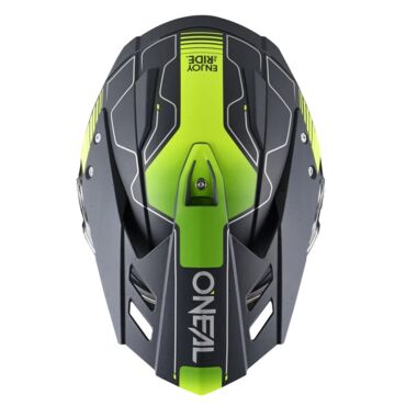 Oneal Шлем кроссовый со стеклом Sierra RS Echo желтый черный - миниатюра 8