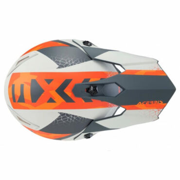 Acerbis Шлем детский IMPACT STEEL JUNIOR Orange Grey - миниатюра 4