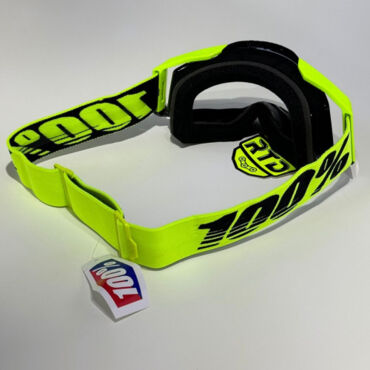 Очки 100% Racecraft 2 Neon Yellow с прозрачной линзой - миниатюра 3