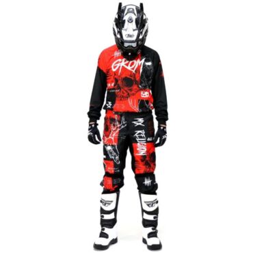 Grom Штаны кроссовые MX Religion red - миниатюра 4