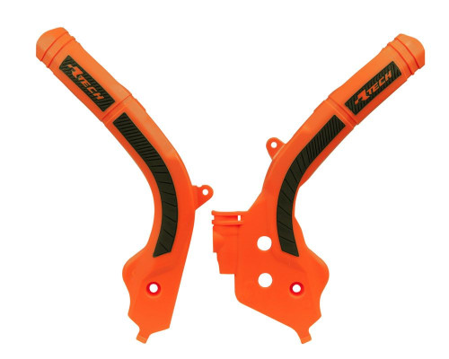 Защита рамы оранжево черная KTM SX SX F 16 18 / EXC EXC F 17 19 - фото 2