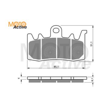 Тормозные колодки GOLD FREN Sintered S3 328 - миниатюра 1