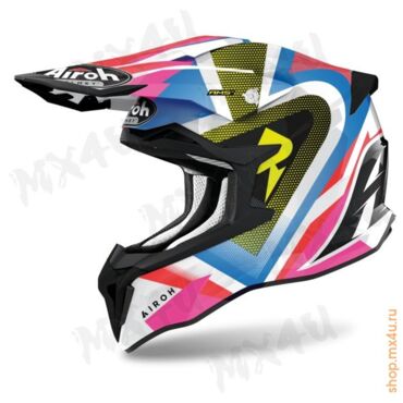 Кроссовый шлем Strycker View Gloss - мультицвет - миниатюра 3
